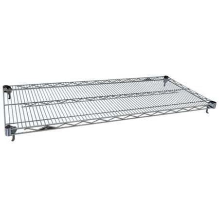 Adjustable Wire Shelf, 18D X 72W X 74 To 86H, Silver