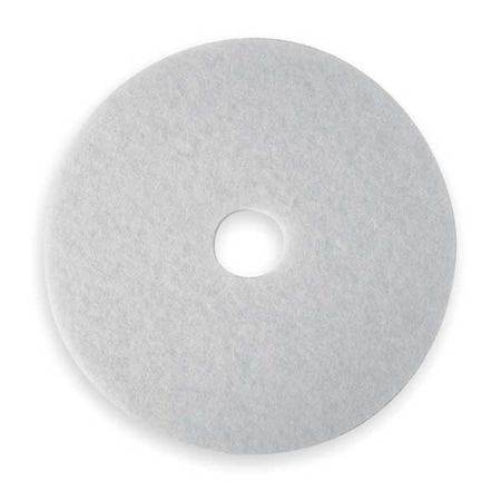 Polishing Pad,12 In,White,PK5