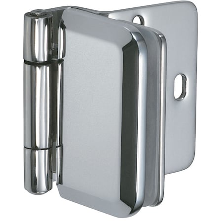 1-51/64 W X 2-3/64 H Chrome Glass Door Hinge