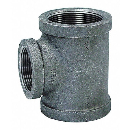 2-1/2 X 2-1/2 X 3/4 Malleable Iron Reducing Tee