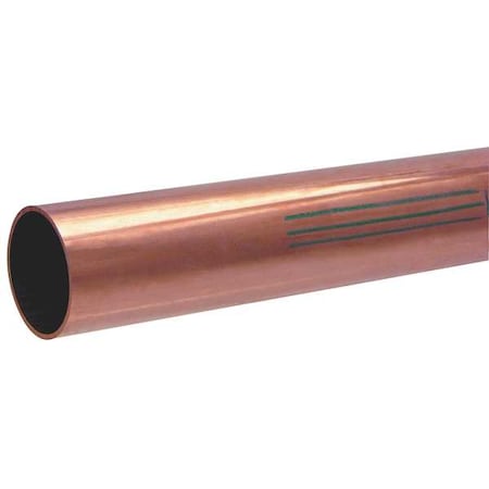 Straight Copper Tubing, 5/8 In Outside Dia, 5 Ft Length, Type K