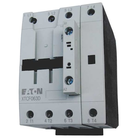IEC Magnetic Contactor, 4 Poles, 480 V AC, 50 A, Reversing: No