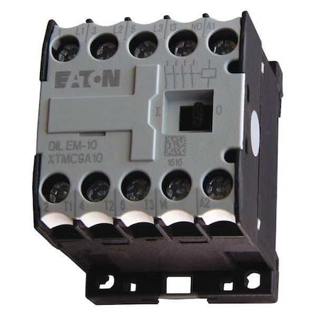 IEC Mini Magnetic Contactor, 3 Poles, 208 V AC, 9 A, Reversing: No