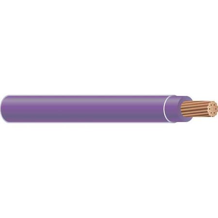 Building Wire, THHN, 6 AWG, 500 Ft, Purple, Nylon Jacket, PVC Insulation