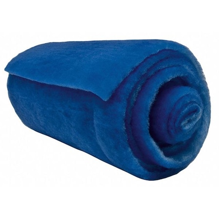 25 In X 90 Ft X 1 In Polyester Air Filter Roll MERV 7, Blue/White