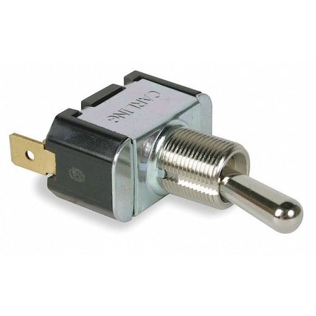Toggle Switch, SPDT, 3 Connections, On/Off/On, 3/4 Hp, 10A @ 250V AC, 15A @ 125V AC