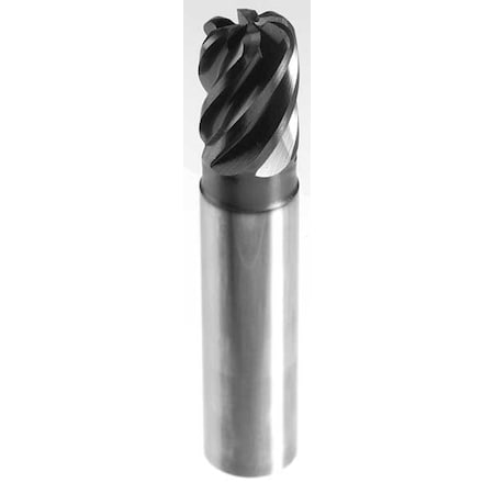 1/4 Six Flute Routing End Mill Square, 2-1/8 Neck
