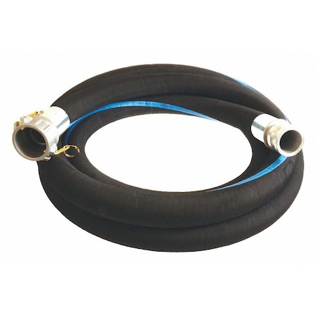 4 ID X 20 Ft Rubber Discharge & Suction Hose BK