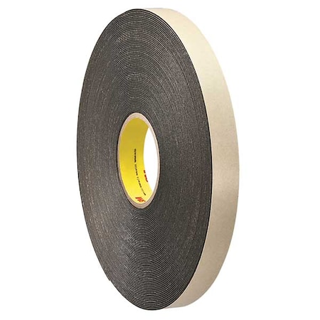 3M 4496B Double Coated Foam Tape 1 X 36yd, Black