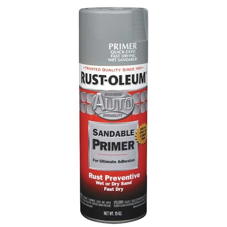 Automotive Primer,Light Gray,12 Oz.