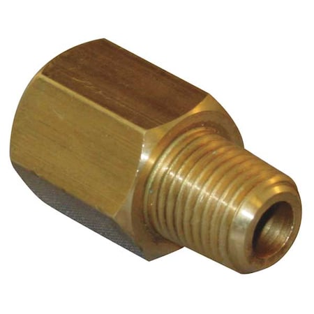 Chrome Plated Brass Conversion Adapter, MBSP X FNPT, 3/8 Pipe Size