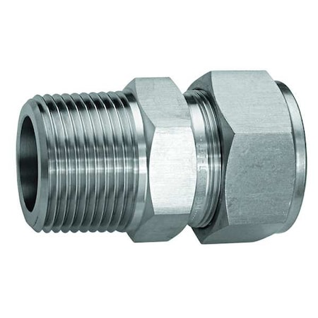 3/8 X 19/64 LET-LOK X MNPT SS Male Connector