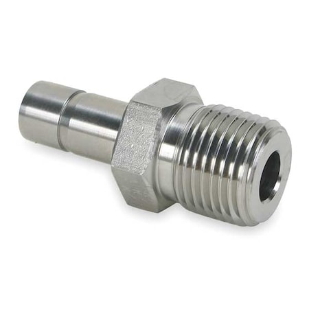 1/2 X 3/8 A-LOK X MNPT SS Tube End Male Adapter