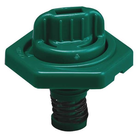 Breather Vent,HDPE,1.50 In. L,Dark Green