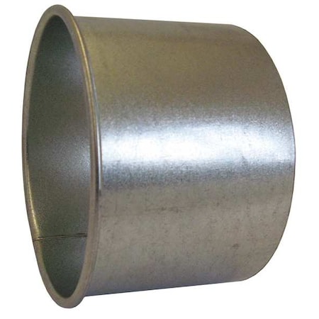 Round Machine Adapter, 12 In Duct Dia, Galvanized Steel, 22 GA, 4 L