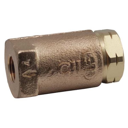 1-1/2 FNPT Lead Free Bronze Ball Cone Check Valve