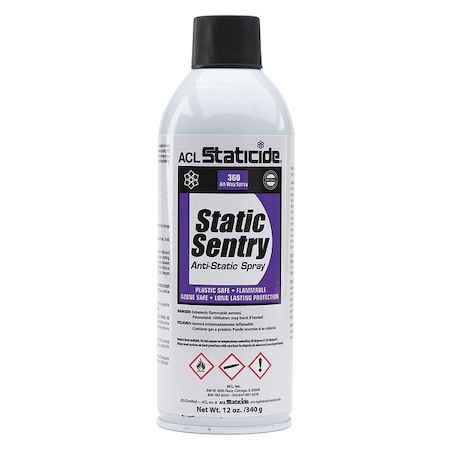 Anti-Static Control Spray,Alcohol,12 Oz.