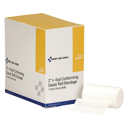 Gauze Roll, Sterile, White, 2 In. W