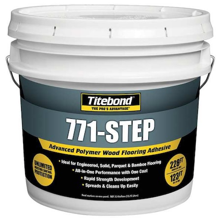 Floor Adhesive, 771-Step Series, Tan, 3.5 Gal, Pail