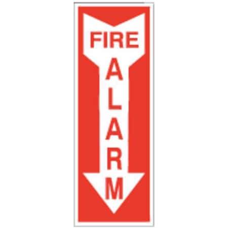 Sign,Fire Alarm,Down Arrow,14X3.25,ADH
