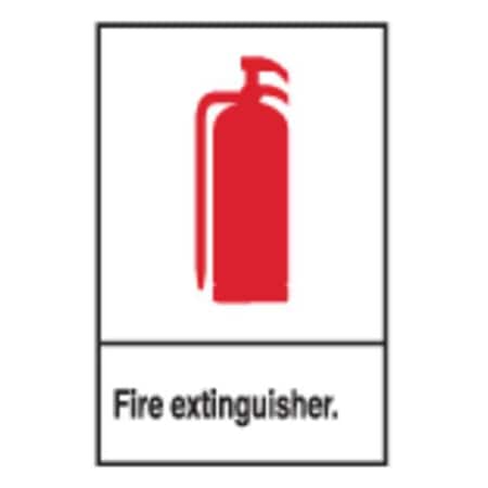 Sign,Fire EXtinguisher,10X7,Plastic