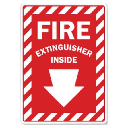 Sign, Fire EXtinguisher Inside, Glow, Sign Material: Plastic