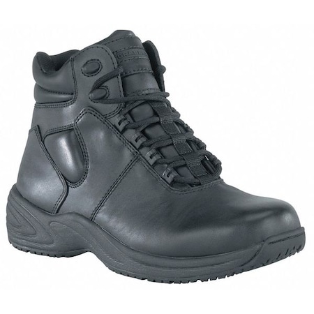 Work Boots, 6In, Pln, Blk, 10M,PR