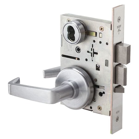 Mortise Lockset, Lever, 40H Ser., 40H Rose, Store, Elec.