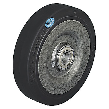 Caster Wheel,Rubber,6-1/4 In.,990 Lb.