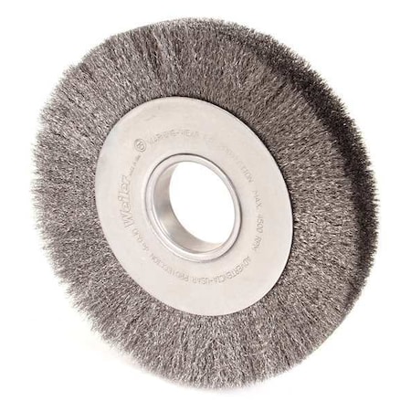 Crimped Wire Wheel Wire Brush, Arbor, 8