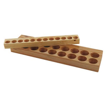 Wooden Collet Holding Tray,ER50,Holds 12