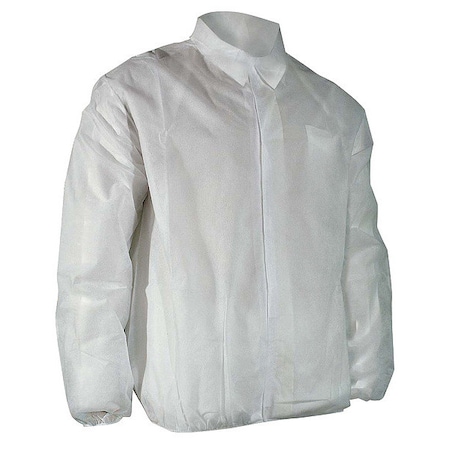 Disposable Lab Jacket,White,M,PK50