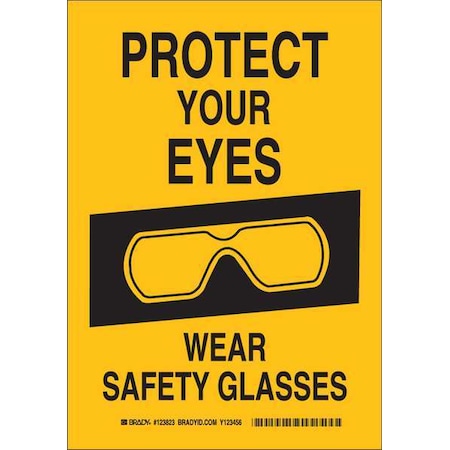Safety Reminder Sign, 14 In Height, 10 In Width, Plastic, Rectangle, English
