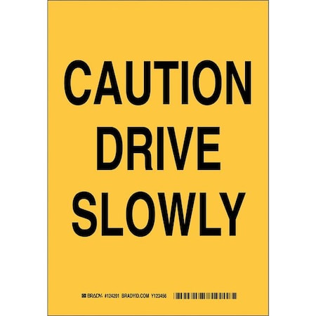 Traffic Sign, 10 In Height, 7 In Width, Aluminum, Rectangle, English