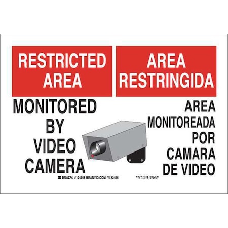 Bilingual Safety Sign, 10 In Height, 14 In Width, Polyester, Rectangle, English, Spanish