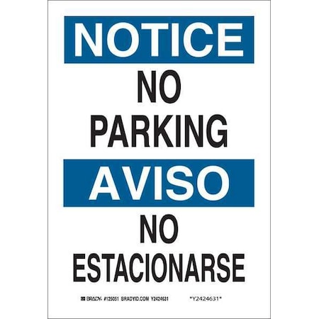 Bilingual Safety Sign,14H,10W,Alum