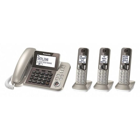 Telephone,Champagne Gold,3Handset,1Line