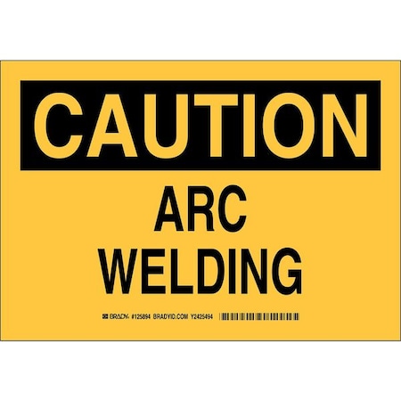 Caution Sign, 10 In Height, 14 In Width, Aluminum, Rectangle, English