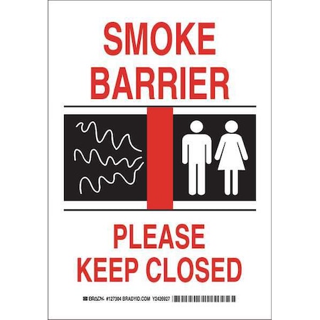 Fire Information Sign, 10 In Height, 7 In Width, Polyester, Rectangle, English