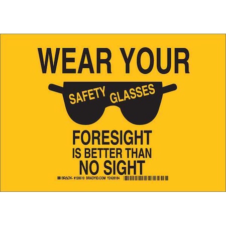Personal Protect Sign,7X10,Blk/Yllw