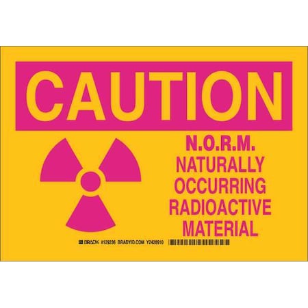 Caution Sign, 7 In H, 10 In W, Polyester, Rectangle,129236