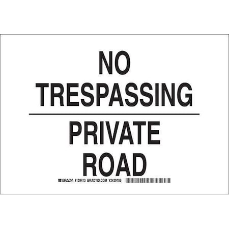 Security Sign, 10X14, Black/White, Sign Legend Color: Black