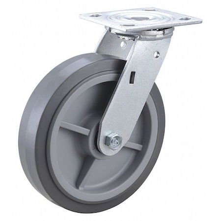 Plate Caster,600 Lb. Load Rating,Swivel