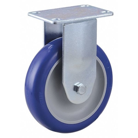 NSF-Listed Plate Caster,300 Lb. Load Rating,Rigid