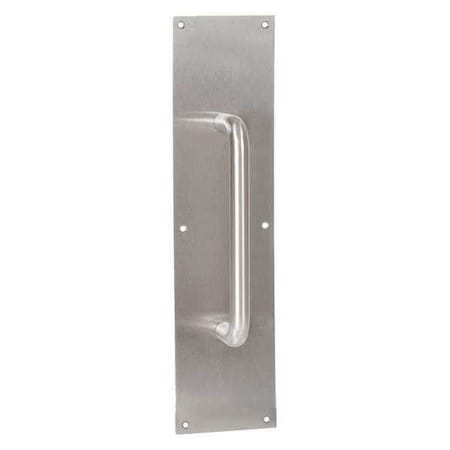 DOOR PULL PLATE 4 X 16 W/ 10 CTC PULL