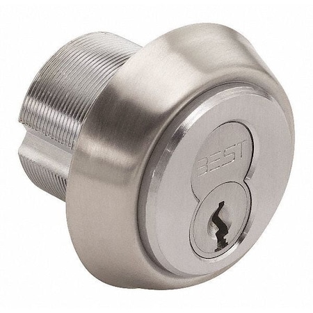 Mortise Cylinder,Satin Chrome Finish