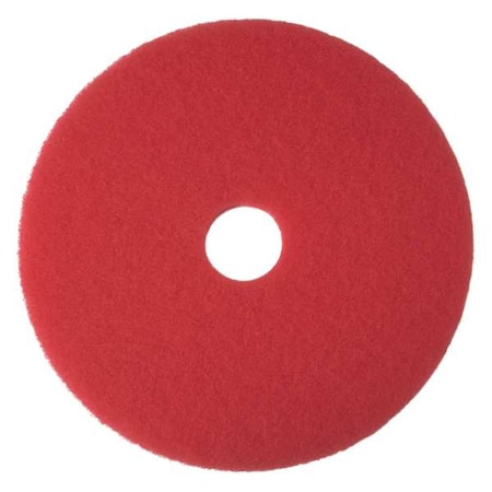 Buffing Pad,Red,Size 14,Round,PK5