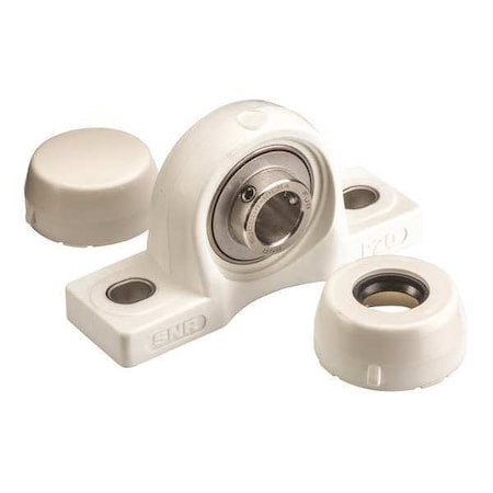 Pillow Block Bearing,1-3/16 Bore,PBT/SS