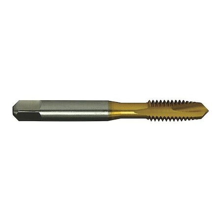 Spiral Point Tap, M4-0.7, Plug, Metric Coarse, 2 Flutes, TiN