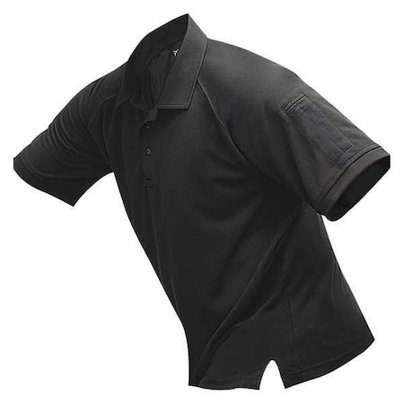 Mens Tactical Polo,Black,Shrt Sleeve,4XL